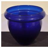Set of 3 Vibrant Colored Glass Decor: Pedestal Bowl, Vase and Pitcher