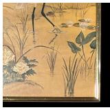 Framed Asian Crane Print