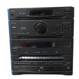 Magnavox Stereo System with Dual Speakers, Tuner, Amplifier and Tape Deck Model: AS640M 3701