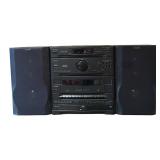Magnavox Stereo System with Dual Speakers, Tuner, Amplifier and Tape Deck Model: AS640M 3701