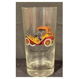Set of 4 Vintage Car Motif Highball Glasses