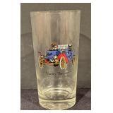 Set of 4 Vintage Car Motif Highball Glasses