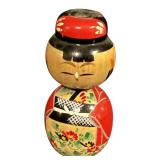 Set of 3 Asian Style Figurines including Kokeshi Dolls