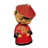 Set of 3 Asian Style Figurines including Kokeshi Dolls