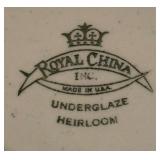 Vintage Underglaze Heirloom China by Royal China