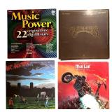 Collection of 12 Classic Rock and Pop Vinyl Record Albums including Pink Floyd,Knight Ranger, Meatloaf, Mr. Mister, Deep Purple and More!