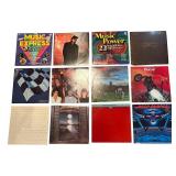 Collection of 12 Classic Rock and Pop Vinyl Record Albums including Pink Floyd,Knight Ranger, Meatloaf, Mr. Mister, Deep Purple and More!