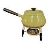 Vintage Fondue Set with Fondue Pots, Plates and Skewers
