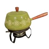 Vintage Fondue Set with Fondue Pots, Plates and Skewers