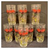 Set of Vintage Pheasant Highball Glasses