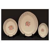 Vintage Nautilus China Serving Set with Platters, Casserole Dish, Creamer Pitcher and Sugar Dish