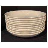Vintage Stetson China Dinnerware Set with Blue Floral Design