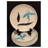 Vintage Stetson China Dinnerware Set with Blue Floral Design