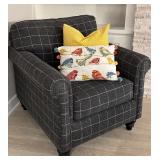 Pair of Stylish Upholstered  Armchairs