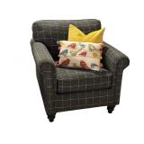 Pair of Stylish Upholstered  Armchairs