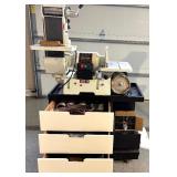 JET Grinder and Buffer on Rolling Workbench with Storage