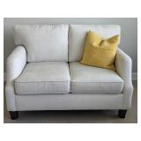 Like New Loveseat with Luxurious Textured Fabric