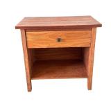 Pair of Solid Wood Nightstands with Single Drawer