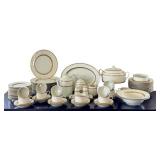 Mikasa Antique Lace Fine China 68-Piece Dinnerware Set with Gold Trim