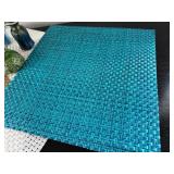 Set of 4 Small Ceramic Vases and Woven Placemats