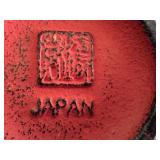 Japanese Cast Iron Tea Set with Cups, Teapot, Trays, and Chopsticks in Box