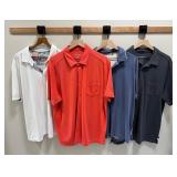 Set of 4 Tommy Bahama Polo Shirts Assorted Colors XL and XXL