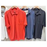Set of 4 Tommy Bahama Polo Shirts Assorted Colors XL and XXL