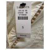 Talbots Petite Small Embroidered Long Sleeve Blouse