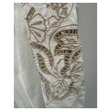 Talbots Petite Small Embroidered Long Sleeve Blouse