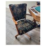 3-in-1 Octagonal Game Table with 4 Rolling Chairs