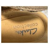 Clarks Collection Navy Blue Wedge Sandals Size 9