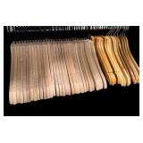 Collection of  Wooden Clothes Hangers