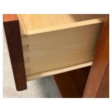 Wooden Nightstand with Drawer and Shelf