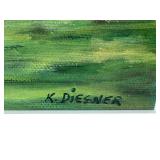 Karin Diesner Framed Golden Gate Bridge Artwork