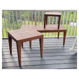 Set of 3 Woven Accent Tables in Varying Sizes