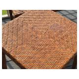 Set of 3 Woven Accent Tables in Varying Sizes