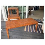 Set of 3 Woven Accent Tables in Varying Sizes