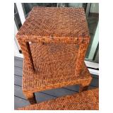 Set of 3 Woven Accent Tables in Varying Sizes