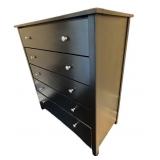 Black 5-Drawer Dresser