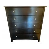 Black 5-Drawer Dresser