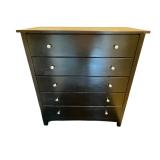 Black 5-Drawer Dresser