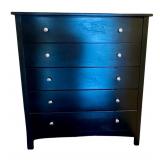 Black 5-Drawer Dresser