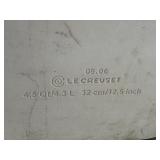 Le Creuset 4.5 Qt Blue Stoneware Covered Baker