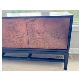 Contemporary 3-Door Credenza with Textured Front
