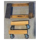 Milwaukee Moving Dolly and Set of 2 Compact Furniture Dollies