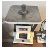 G - Jet Mortiser Machine, Jet Oscillating Spindle Sander, and Wards Powr-Kraft Spindle Shaper with Stand