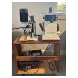G - Jet Mortiser Machine, Jet Oscillating Spindle Sander, and Wards Powr-Kraft Spindle Shaper with Stand