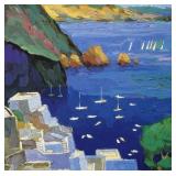 Framed Coastal Impressionist Art Print