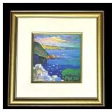 Framed Coastal Impressionist Art Print