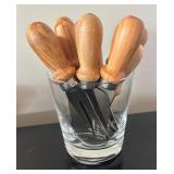 K - Cheese Serving Set with Large Yellow Platter, Tools, Hot Pad, and Tableware